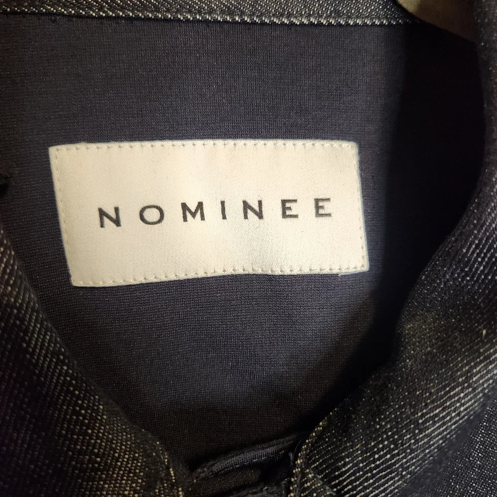 MEN'S NOMINEE MIXED-MEDIA DENIM TRUCKER JACKET SIZE SMALL NWT - Picture 5 of 12